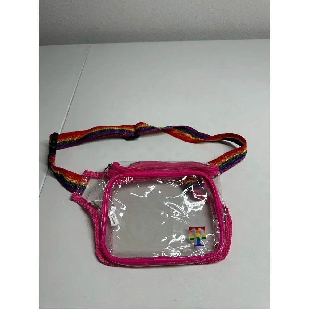 Tmobile Transparent Fanny Pack Waist Pouch Belt Bag Pink LGBTQ Pride Exclusive